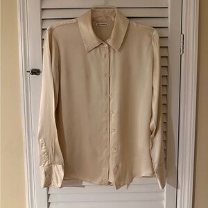 Reformation Cream Blouse
